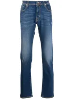 Jacob Cohen Mid-rise Straight Leg Jeans In Blue