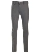 Jacob Cohen Slim Fit Bobby Trousers In Grey