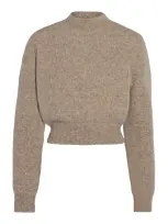 Jacquemus Alpaca Sweater In Beige