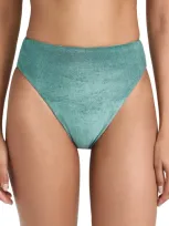 Jade Swim Incline Bikini Bottoms Fiji In Hunter Sheen