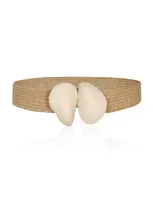 Johanna Ortiz Marine Muse Shell-detail Belt In White