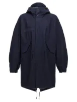 Junya Watanabe X C.p. Company Parka In Indigo