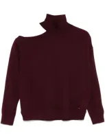 Kaos Cut-out Sweater In Red