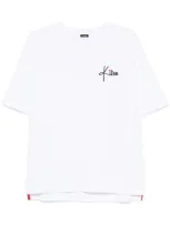 Kiton Logo Embroidery T-shirt In White