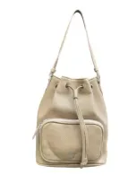 La Rose Borsa Sacchetto Grande Beige Scuro