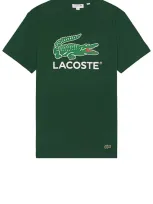 Lacoste Regular Fit Tee In 垂条纹