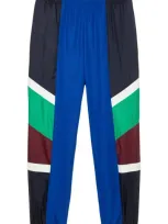 Lacoste Relaxed Fit Colorblock Joggers In Abimes/multico