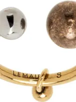 Lemaire Silver & Gold Rattle Ring In Mu525 Silver / Gold