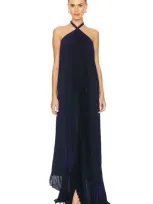 L'idée Deesse Gown In Navy