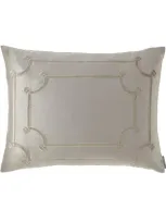 Lili Alessandra Vendome Standard Sham In Pewter