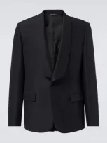 Loro Piana Cashmere And Silk Suit Jacket In Schwarz