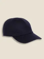 Luca Faloni 2-ply Cashmere Baseball Cap In Navy Blue