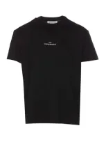 Maison Margiela Distorted Logo T-shirt In Black