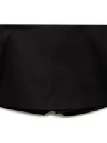 Mango Linen Blend Skort In Black