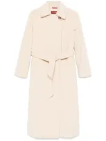 Max Mara Baby Coat In Neutral