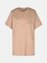 Max Mara Mango' Nude Cotton T-shirt