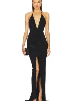 Michael Costello X Revolve Astoria Gown In Black