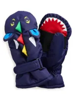 Mini Boden Kids' All Weather Ski Mittens In College Navy