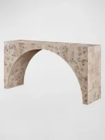 Miranda Kerr Home Arc Burl Console Table In Light Burl