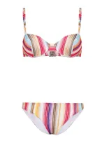 Missoni Striped Bikini In Multicolour