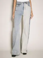 Mm6 Maison Margiela Inside-out Jeans In Blue