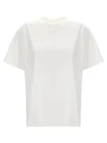 Mm6 Maison Margiela Logo Print T-shirt In White