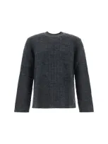 Mm6 Maison Margiela Knitwear In Dark Grey Melange