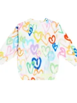 Molo Kids' Monty Printed Cotton Sweatshirt In Variety Hearts