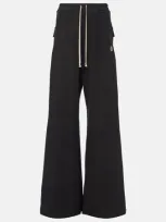 Moncler Genius X Rick Owens Belas Cotton Wide-leg Pants In 999