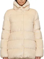 Moncler Yellow Cochevisse Corduroy Short Down Jacket In M13 Yellow