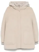 Moorer Natisha Puffer Jacket In Beige