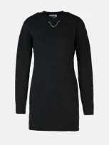 Moschino Jeans Dark Grey Wool Blend Dress