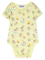 Moschino Kids Set Di 2 Body Con Stampa In Yellow