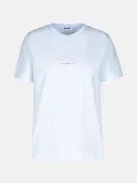 Msgm White Cotton T-shirt