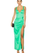 Nbd Elodie Maxi Dress In Green