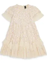 Needle & Thread Kids' Evening Primrose Dress In Ivory