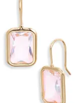 Nordstrom Emerald Cut Cubic Zirconia Drop Earrings In Gold