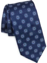 Nordstrom Weston Medallion Silk Jacquard Tie In Navy