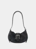 Osoi Buckle Detailed Shoulder Bag In Black