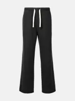 Palm Angels Black Cotton Blend Pants