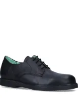 Papouelli Kids' Leather Sam Oxford Shoes In Black