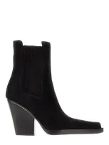 Paris Texas Black Suede Dallas Ankle Boots