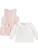 Patachou Babies' Set Aus Kleid Und Top In Pink