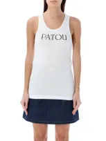 Patou White Tank Top With Logo