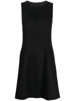 Paule Ka Flared Shift Dress In Black