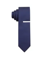 Perry Ellis Men's Slim Sable Solid Tie In Navy,blue