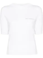 Peserico Bead-embellished Knitted Top In White