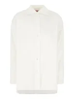 Pink Memories White Poplin Shirt In 01