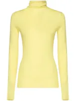 Pinko Sacred Turtleneck Sweater In Yellow