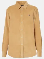 Polo Ralph Lauren Cotton Shirt In Classic Camel